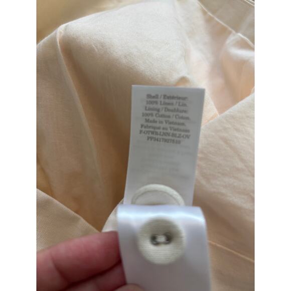 Everlane Oversized Blazer in Linen Size 10 Bone Jacket - Picture 6 of 11